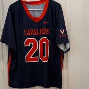 Nike Virginia Cavaliers Dark Blue and Orange Jersey